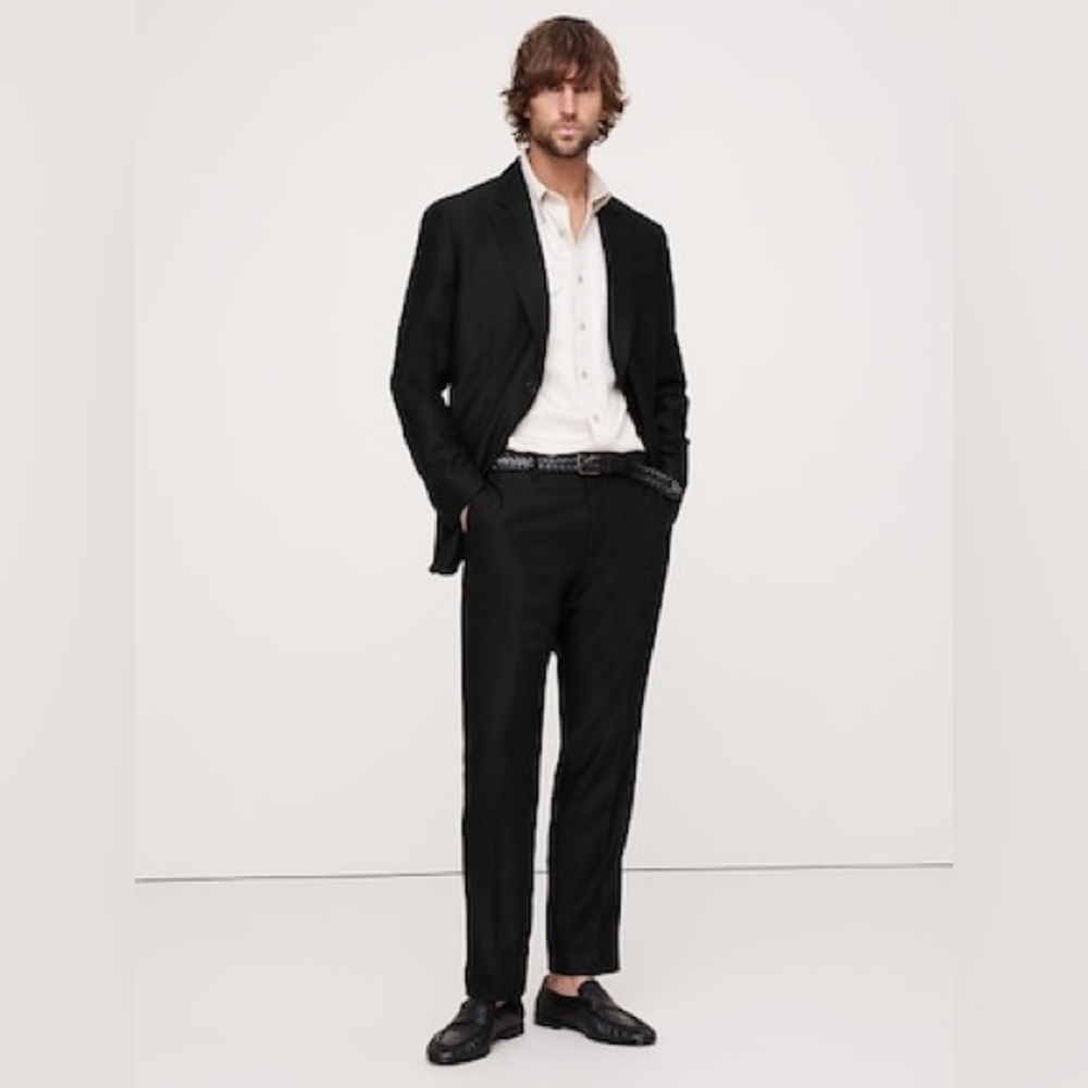 BANANA REPUBLIC SIGNATURE ITALIAN HOPSACK SUIT PANT